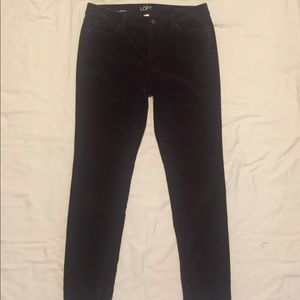 Loft Burgundy Corduroy Skinny Jeans Size 10
